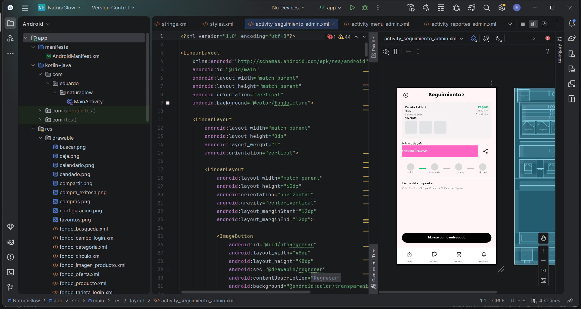 Proyecto móvil desarrollado en Android Studio